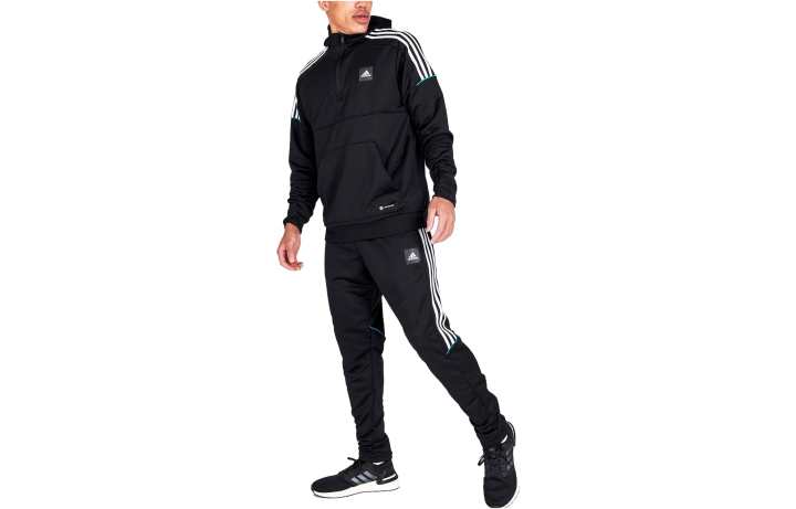 Adidas Adidas Knitted Sweatpants Men's Black Moderate Straight Fit Pants