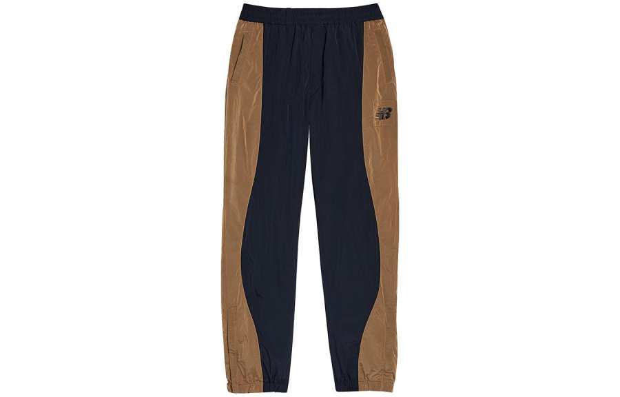New Balance New Balance New Balance X AURALEE Knitted Sweatpants Men's Beige/Marine Blue Moderate Cuffed Pants