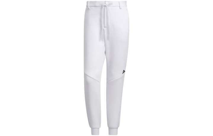 Adidas Adidas Knitted Sweatpants Men's White Moderate Cuffed Pants