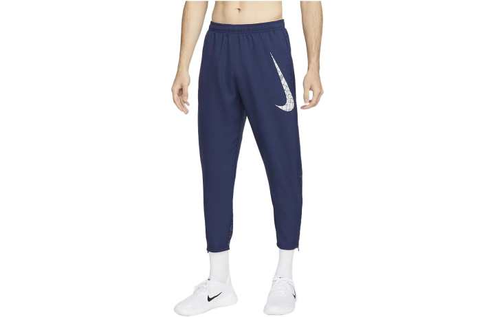 Nike Nike Knitted Sweatpants Men's Marine Blue Moderate Straight Fit Pants