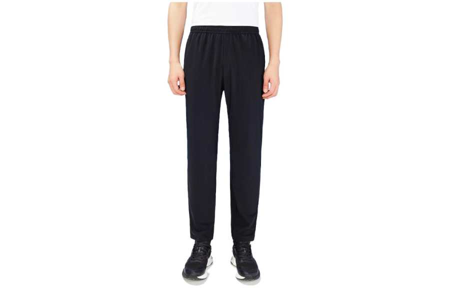 ANTA Variety Training Collection Knitted Sweatpants Men's Black Moderate Straight Fit Pants