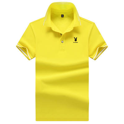 Playboy Polo Shirts Men's Lapel Thin Straight Fit
