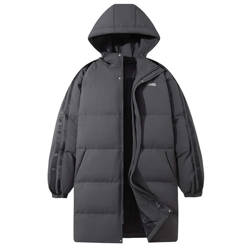 Jeep Puffer Jackets Unisex Hooded Moderate Padded Puffer Jacket