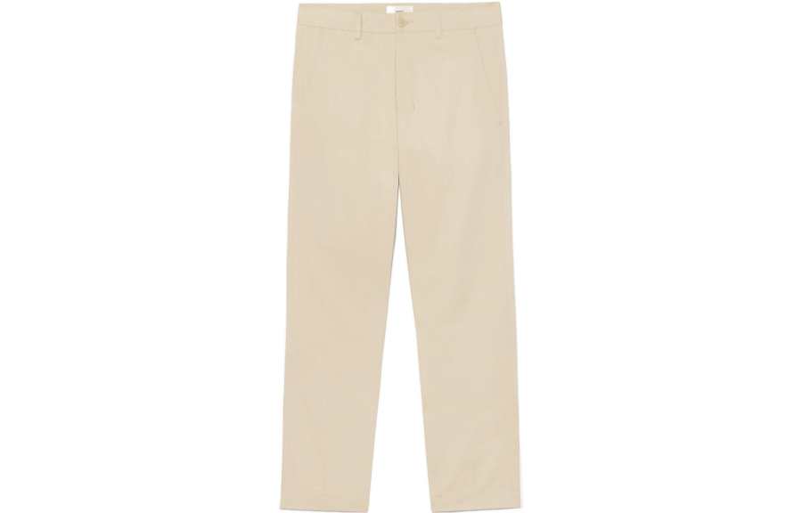 AMIPARIS Casual Pants Men's Khaki Moderate Straight Fit Pants