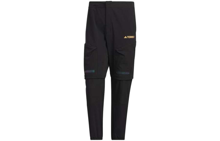 Adidas Adidas Knitted Sweatpants Men's Black Moderate Cuffed Pants