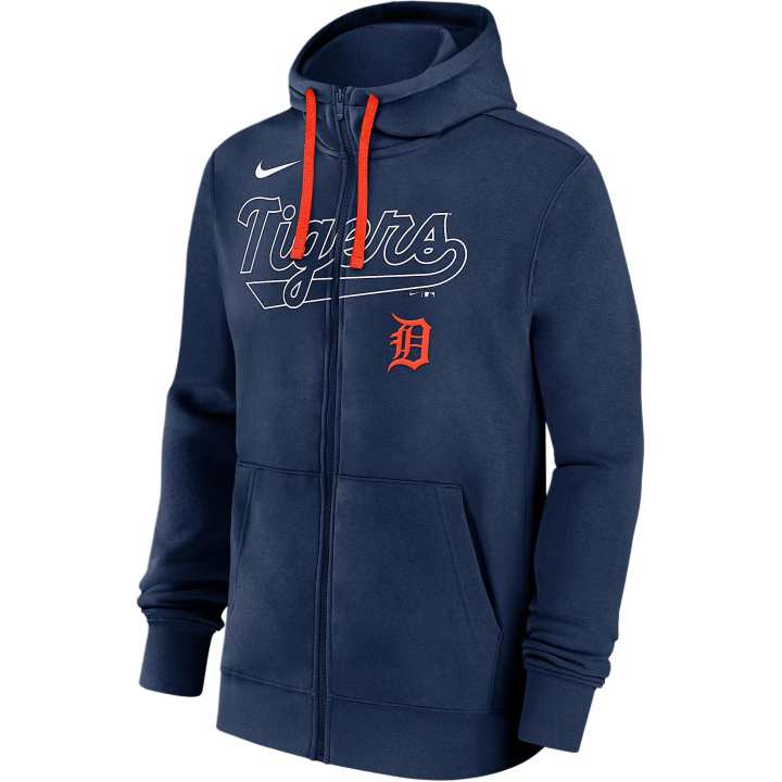 Nike Nike Detroit Tigers Knockout Script Men's Nike Mlb Full Zip Hoodie