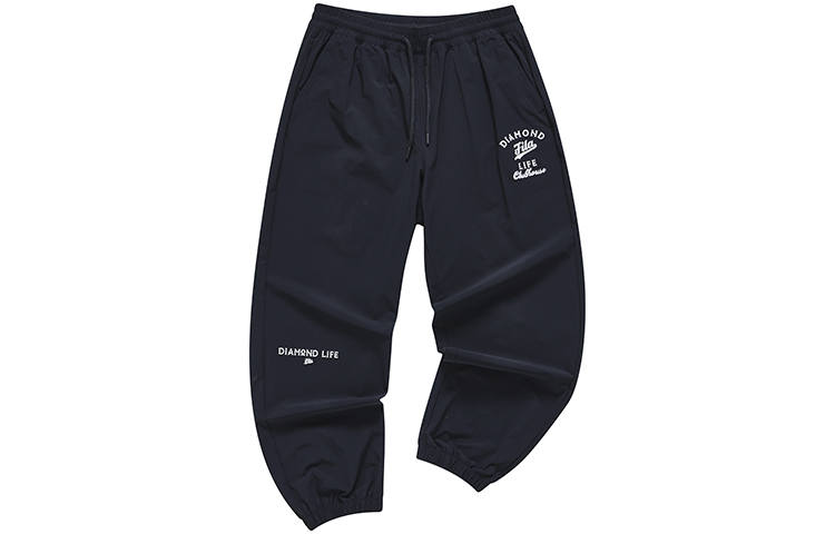 FILA FUSION Knitted Sweatpants Men's Blue Moderate Cuffed Pants
