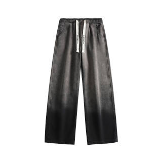 YATSI Jeans Unisex Black Gray Color Moderate Straight Fit Pants