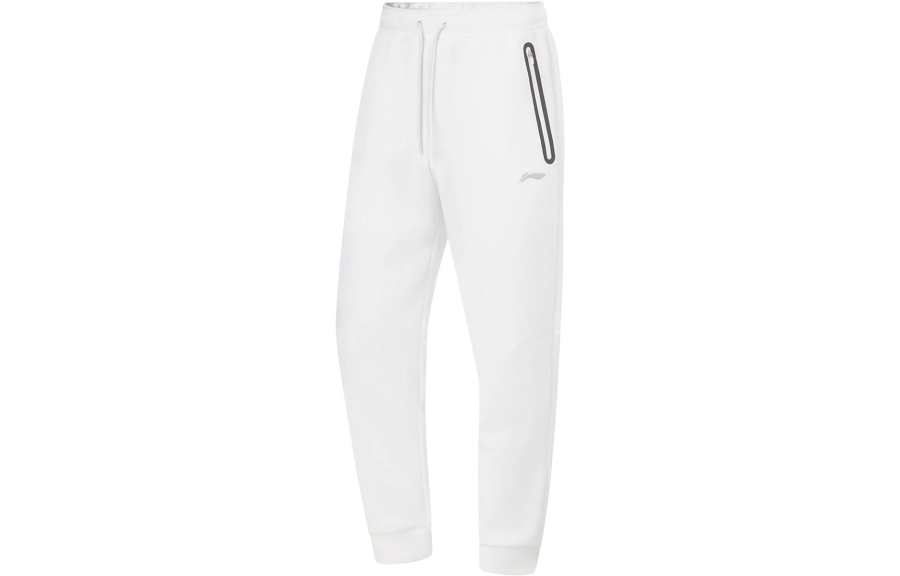 Li-Ning Li Ning Fitness Series Knitted Sweatpants Men's Standard White