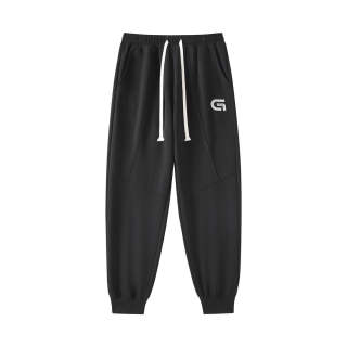 Gwola Knitted Sweatpants Unisex Moderate Cuffed Pants