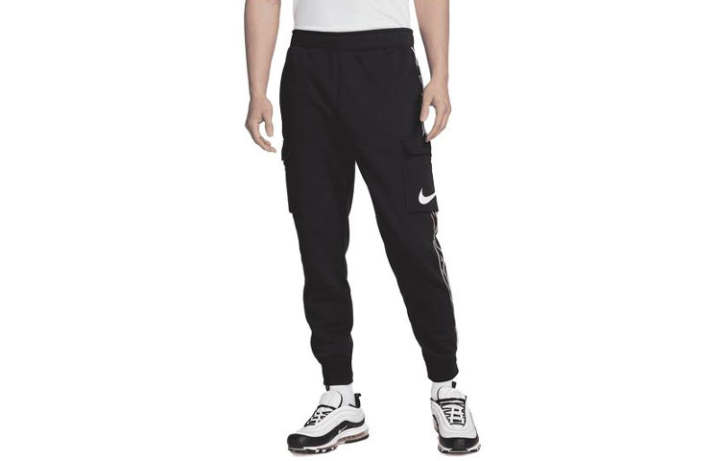Nike Nike Knitted Sweatpants Men's Black Moderate Cuffed Pants