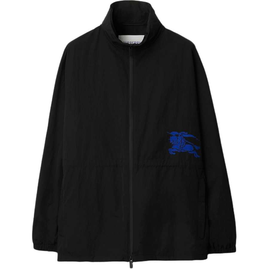 Burberry Ekd Motif Drawstring Waist Zipped Jacket