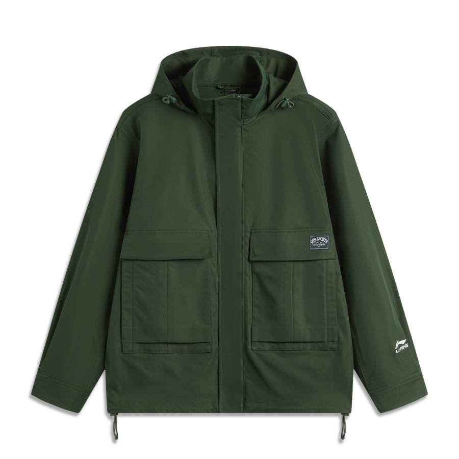 Li-Ning Li Ning Sports Life Collection Trench Coat Men's Kelp Green