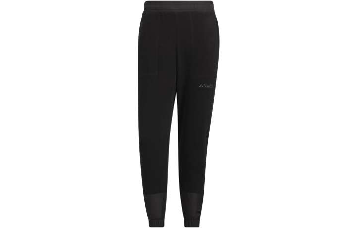 Adidas Adidas Fleece Joggers Elastic Cuff Knitted Sweatpants Men's Black
