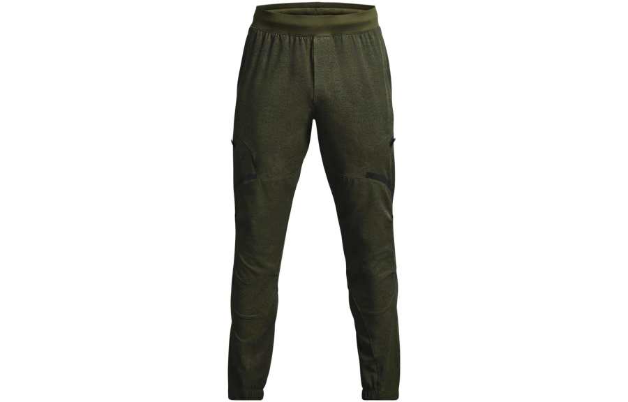 Under Armour Knitted Sweatpants Men's Marine Green Moderate Cuffed Pants