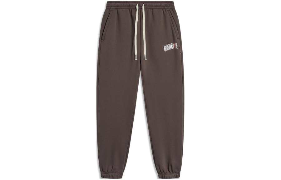 Li-Ning Li Ning Badfive Knitted Sweatpants Men's Charcoal Coffee Umber