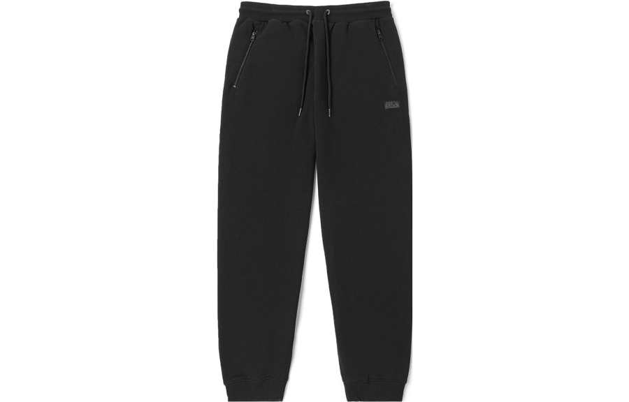 Vans Vans Knitted Sweatpants Men's Black Thickened Cuffed Pants