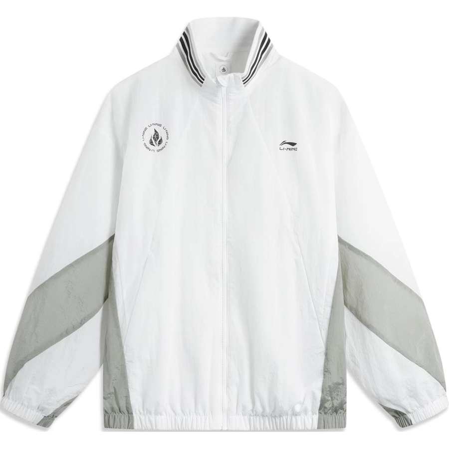 Li-Ning Li Ning Sports Life Collection Trench Coat Unisex Standard White Black