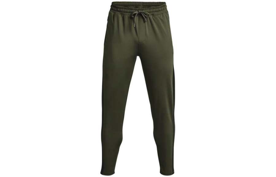 Under Armour Knitted Sweatpants Men's Green Moderate Cuffed Pants