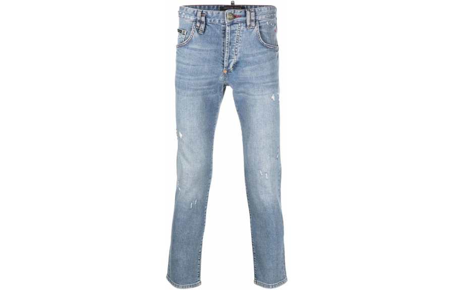 PHILIPP PLEIN PHILIPP PLEIN Embroidered logo Slim fit Jeans