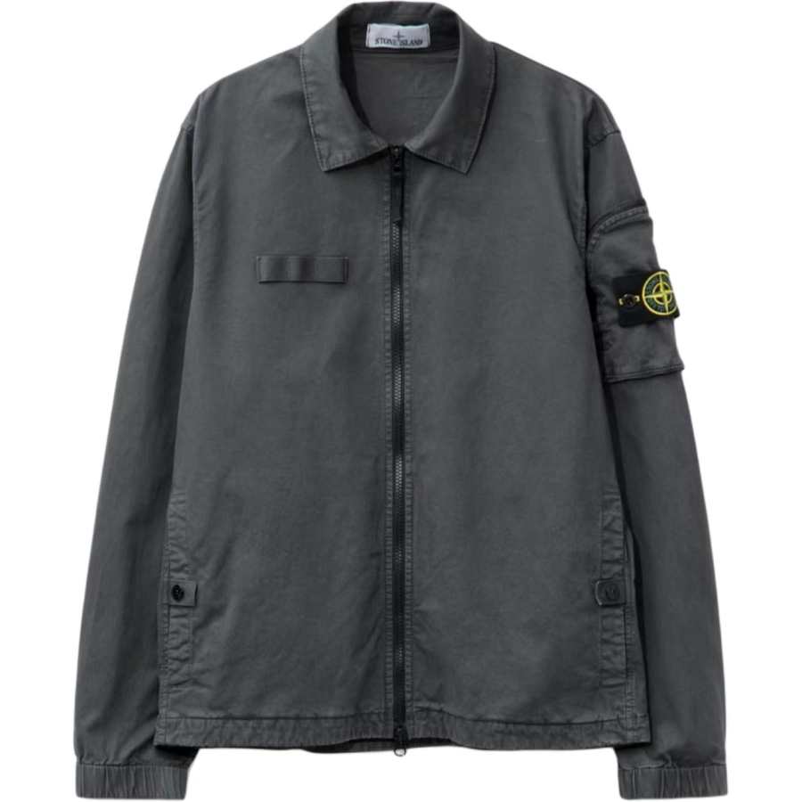 Stone Island Compass-motif stretch-cotton shirt