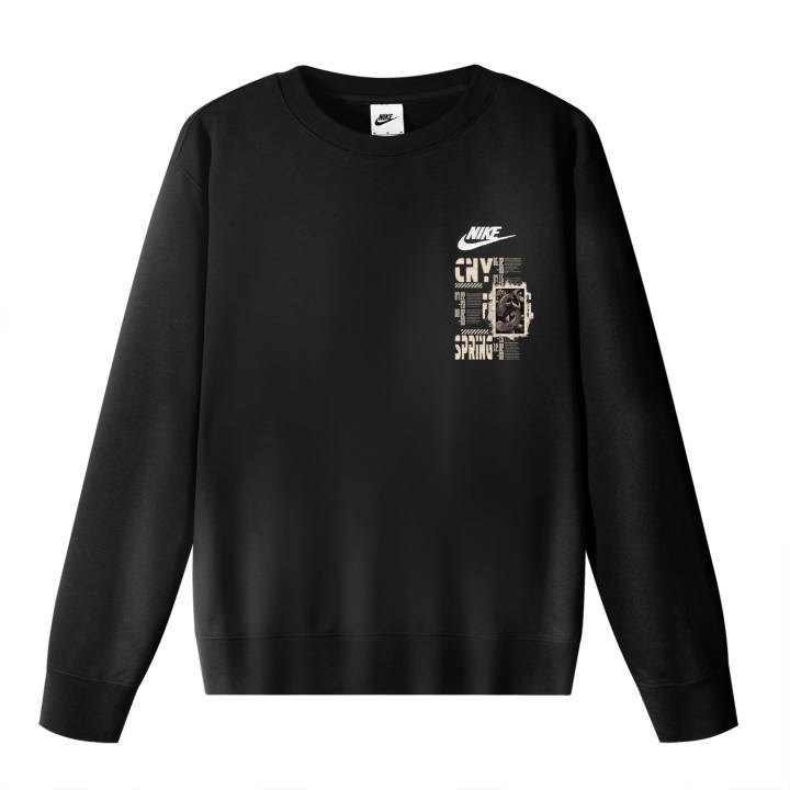 Nike Nike Sweatshirts Unisex Black Crew Neck Moderate Regular