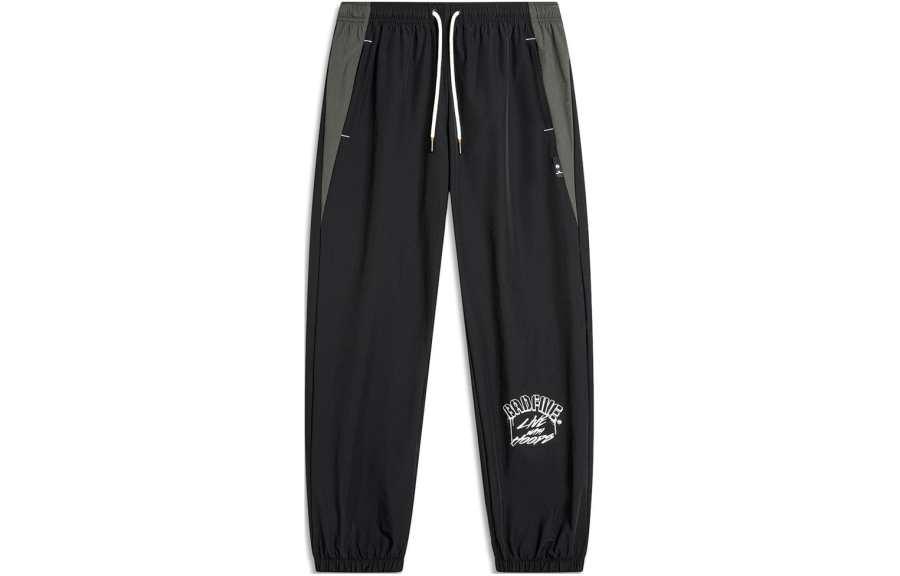Li-Ning Li Ning Basketball Collection Knitted Sweatpants Men's Black