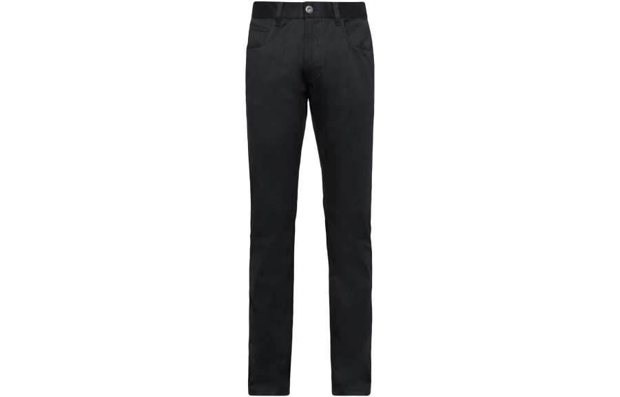 PRADA PRADA Casual Pants Men's Black Moderate Straight Fit Pants