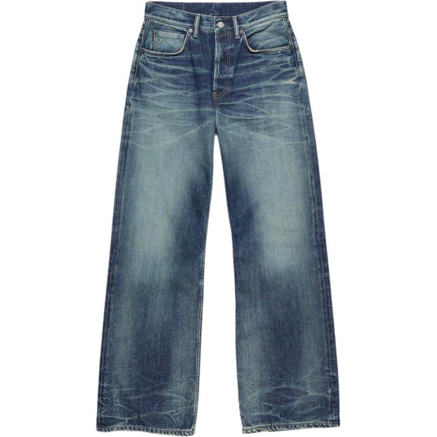 Acne Studios Acne Studios Logo Patch Straight Leg Jeans