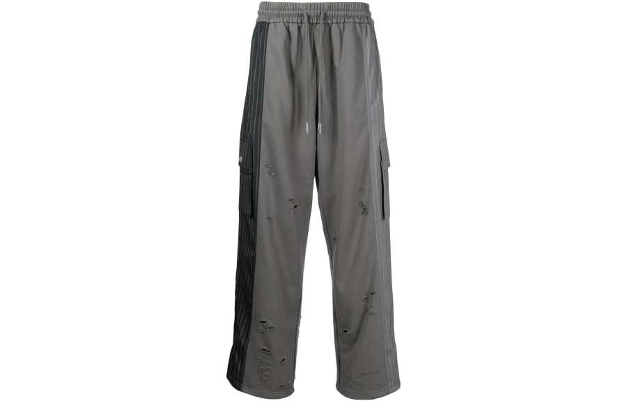 Feng Chen Wang Feng Chen Wang pinstripe-print panel trousers