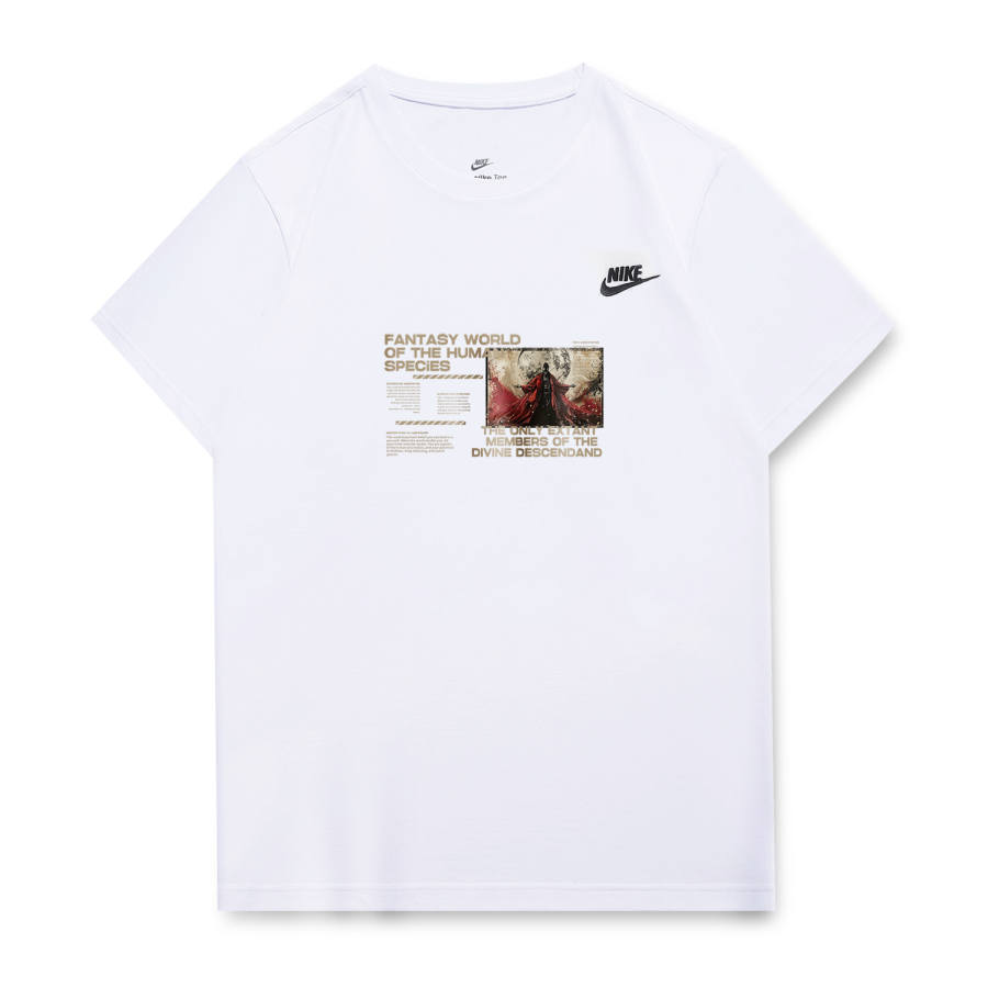 Nike Nike T Shirts Unisex White Crew Neck Moderate Straight Fit