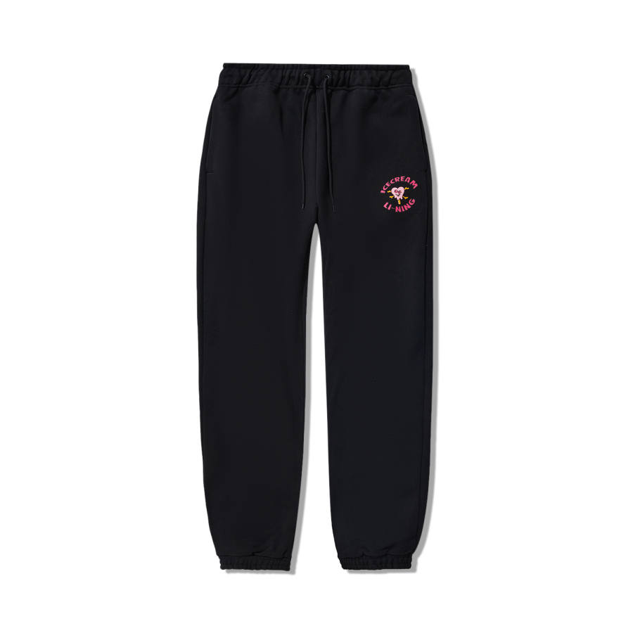 Li-Ning Li Ning x Ice Cream Knitted Sweatpants Men's Black