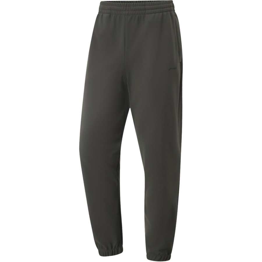 Li-Ning Li Ning Fitness Series Comfortable Casual Minimalist Style Fleece Lined Elastic Cuff Knitted Sweatpants Men's