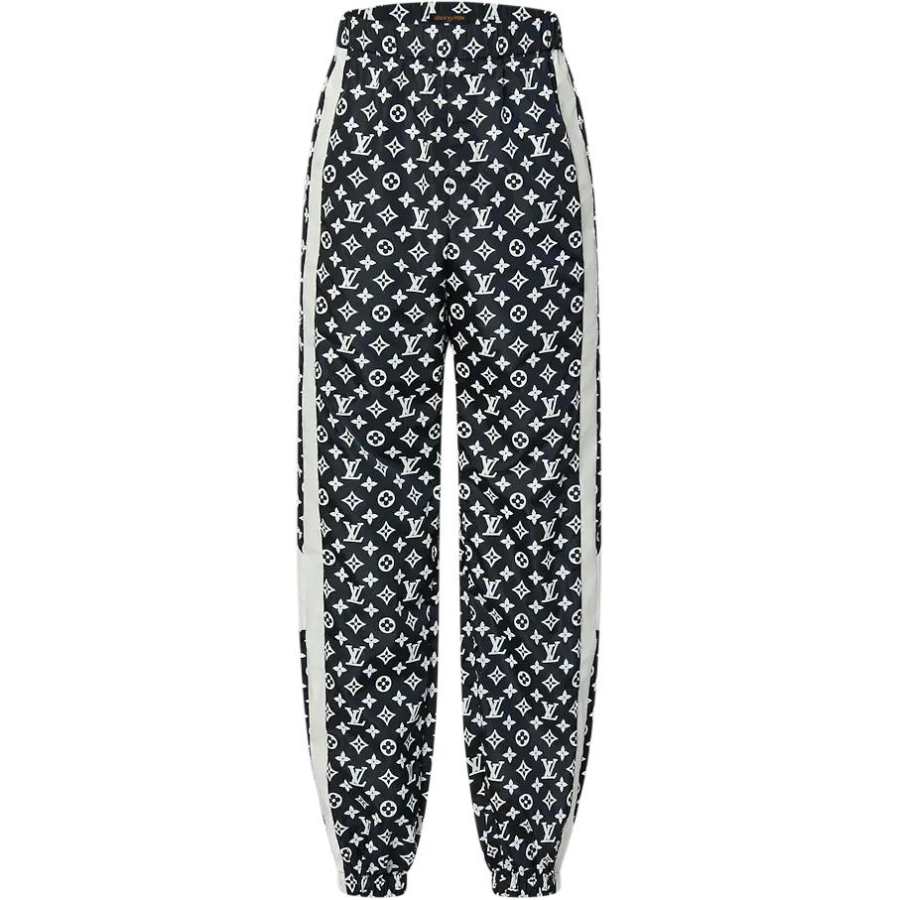 LOUIS VUITTON SS25 Knitted Sweatpants Men's Black