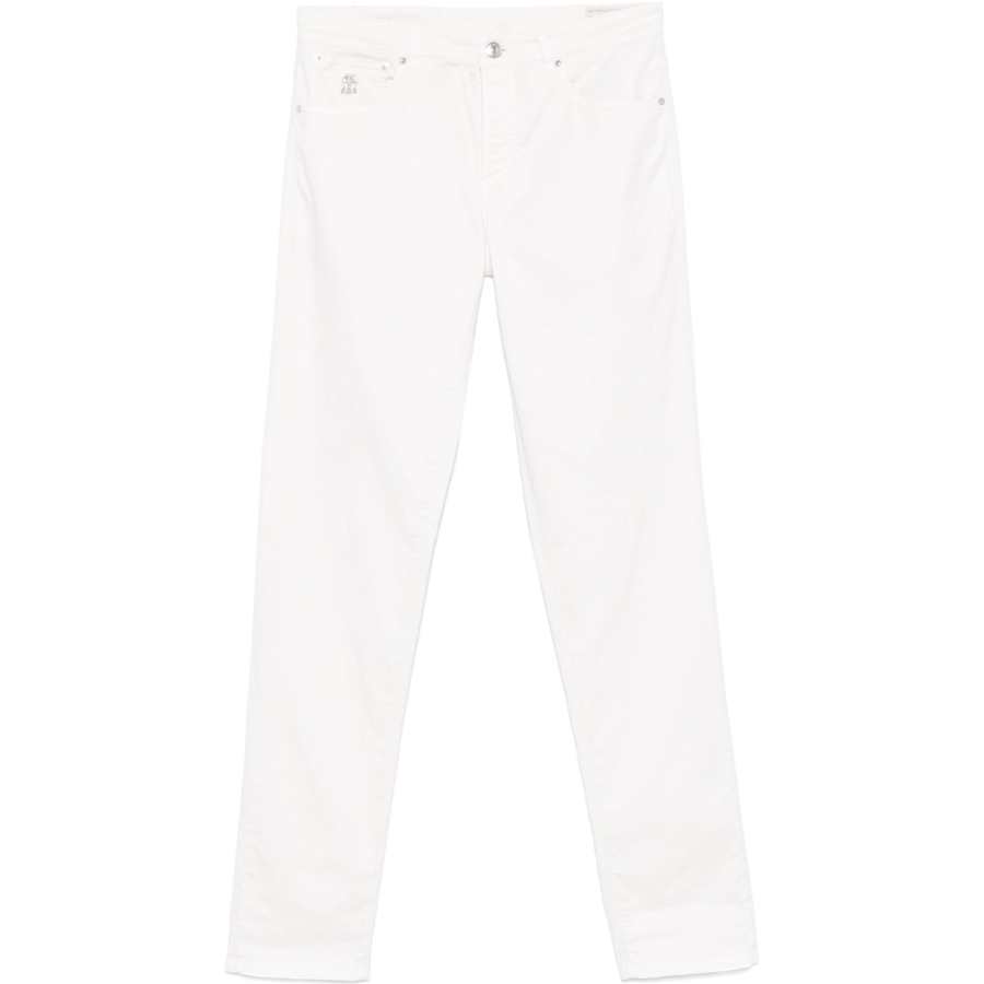 Brunello Cucinelli Brunello Cucinelli Straight Leg Logo Patch Chinos
