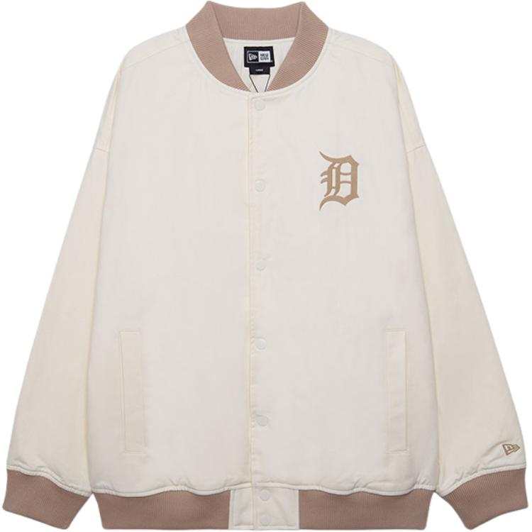 New Era FW24 Puffer Jacket Unisex Ivory White