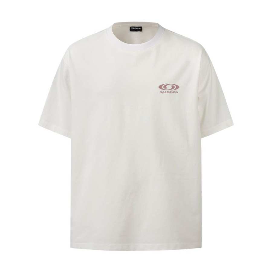 SALOMON UNI T Shirt Unisex Ecru