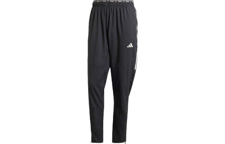 Adidas Adidas Own The Run 3 Stripes Joggers Knitted Sweatpants Men's Black