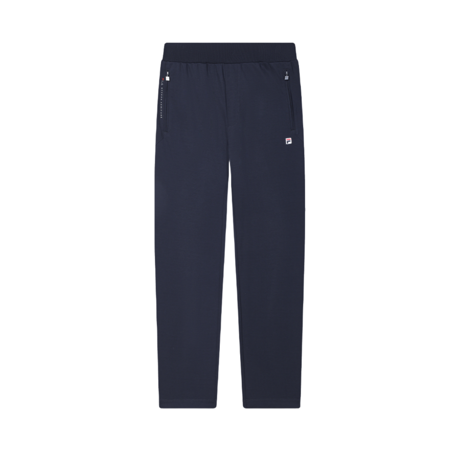 FILA Knitted Sweatpants Men's Legend Blue Thin Slim Fit Pants