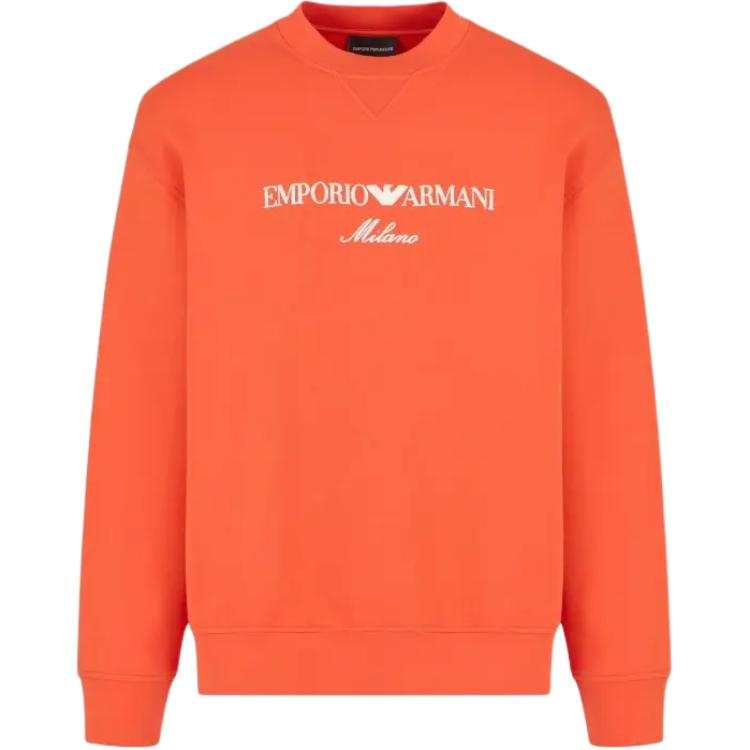 EMPORIO ARMANI Asv Double jersey Sweatshirt With Logo Embroidery