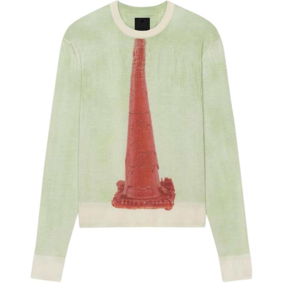 Givenchy Givenchy Josh Smith SS22 Cashmere Sweater Men's Green