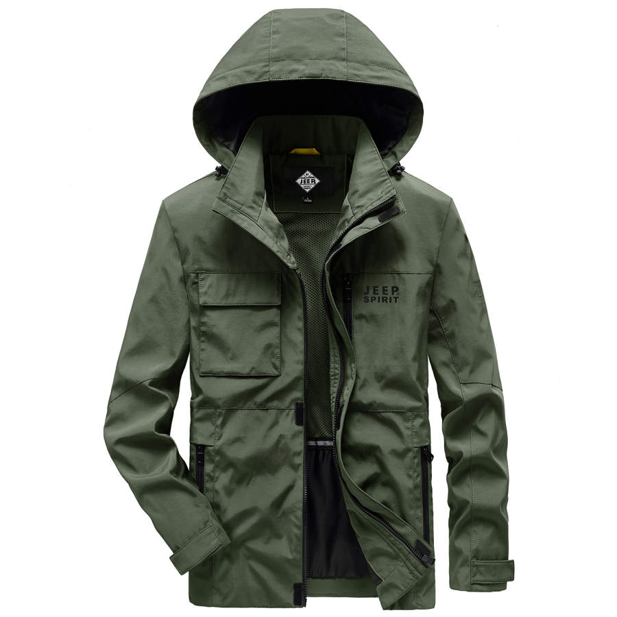 JEEP SPIRIT Jackets Men's Detachable Hood Moderate Workwear
