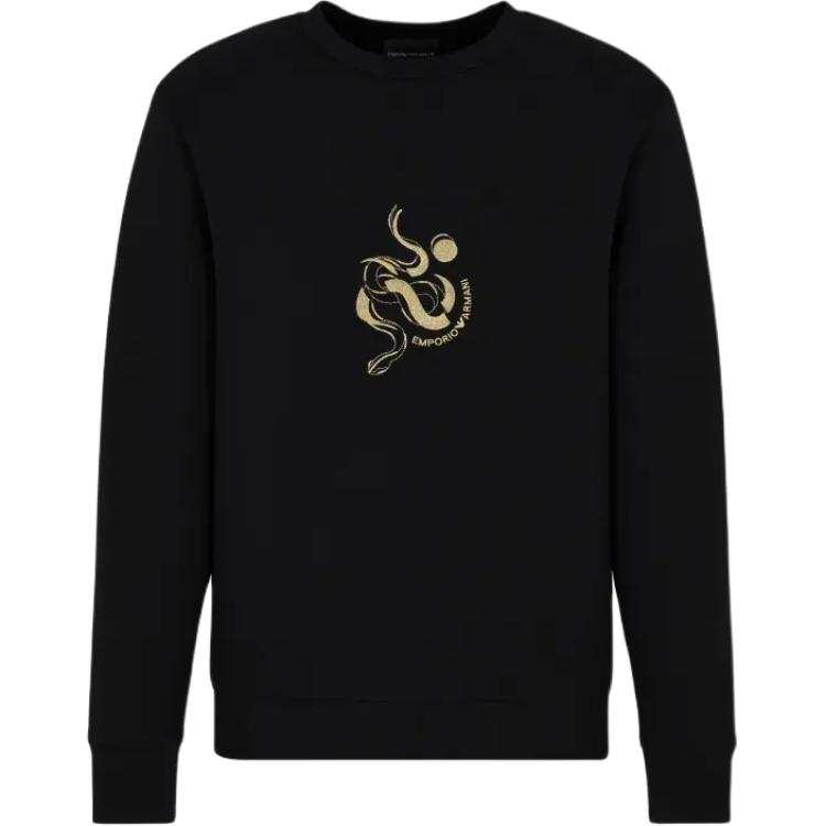 EMPORIO ARMANI Asv Double jersey Sweatshirt With Chinese New Year Embroidery