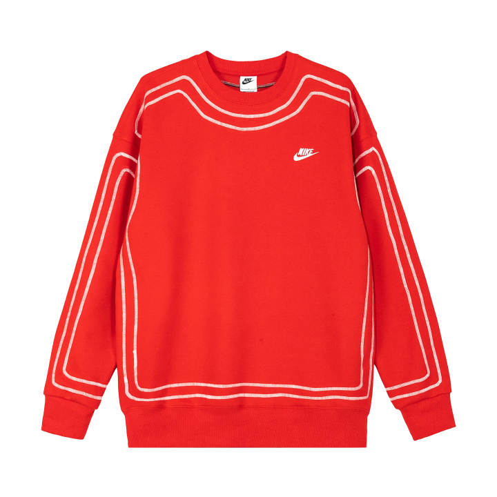 Nike Nike Sweatshirts Unisex Red Crew Neck Moderate Regular