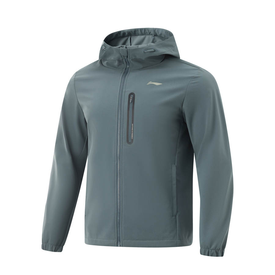 Li-Ning Li Ning Fitness Series Trench Coat Men's Storm Gray