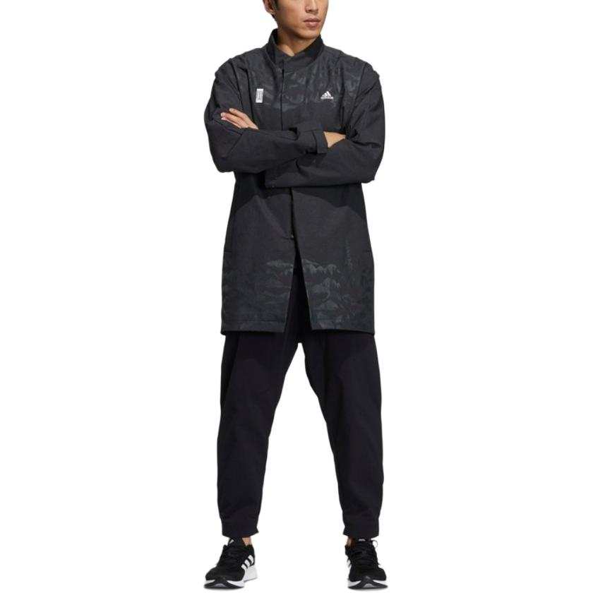 Adidas Adidas Jackets Men's Black Stand Collar Moderate Other