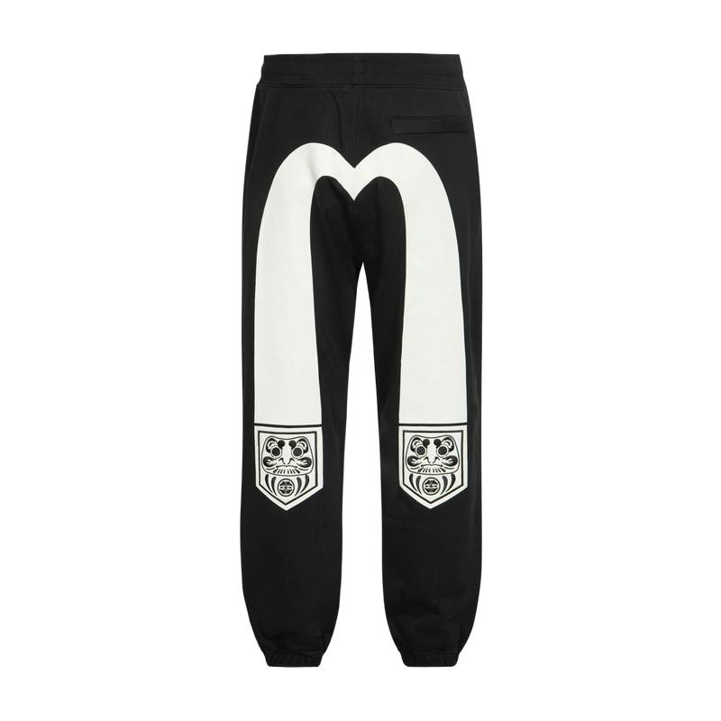 EVISU EVISU Casual Pants Men's Black Moderate Cuffed Pants