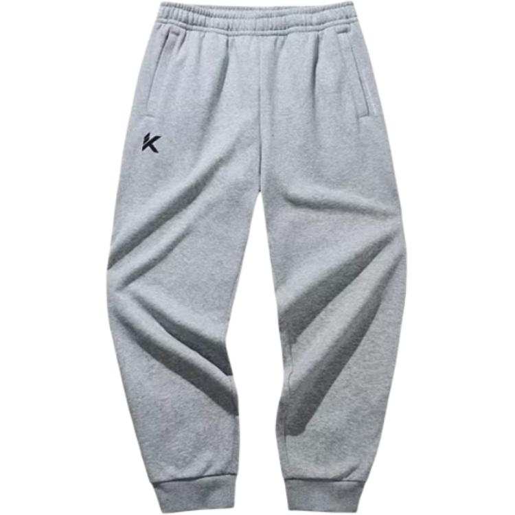 Anta KT Knitted Sweatpants Men's Gray Heather Gray