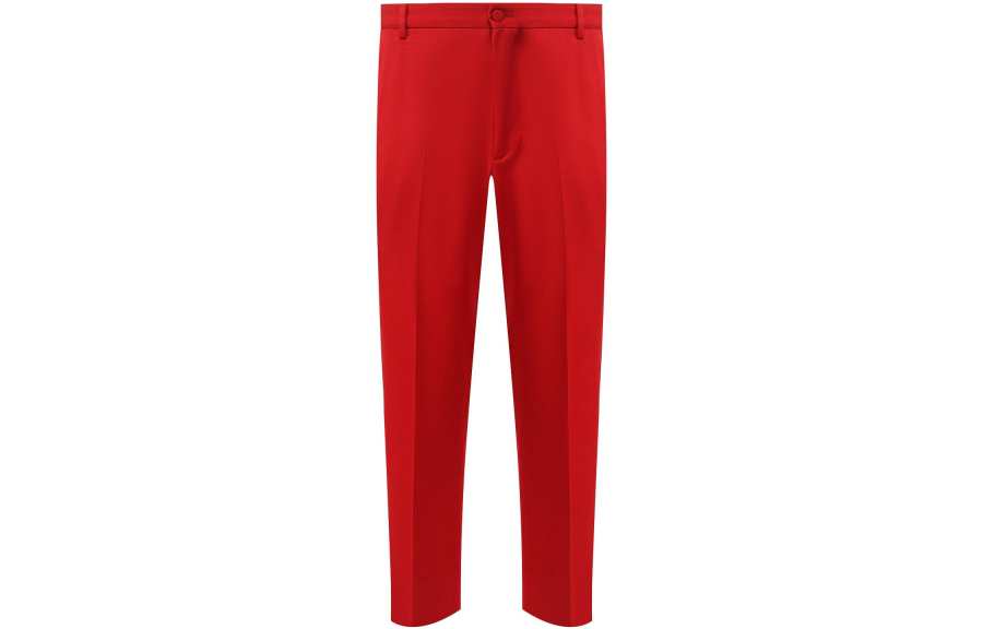 GUCCI Casual Pants Men's Red Moderate Straight Fit Pants