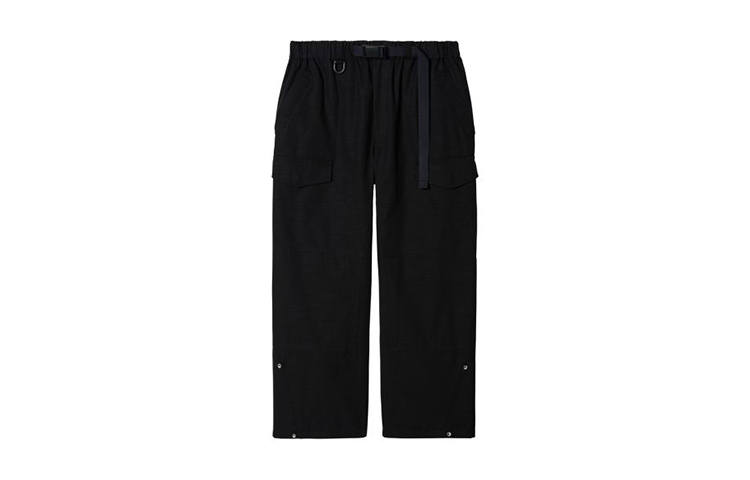 Y-3 Y 3 Casual Pants Unisex Black Moderate Tapered Pants